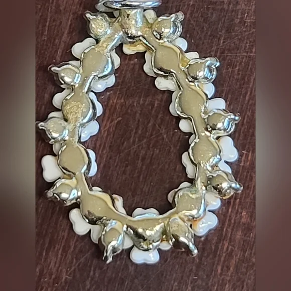 Oval estate, floral chandelier pendant - Picture 2 of 8